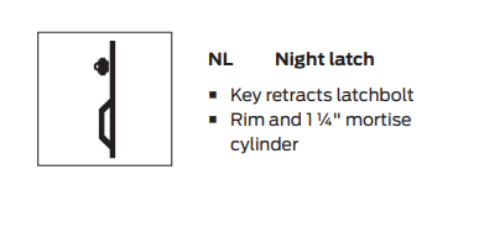 Picture of Von Duprin 98NL / 99NL Rim Panic Exit Device, With 990NL Night Latch Trim