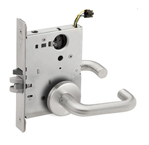 Picture of Schlage L9090EL Mortise Lock, Electrically lock outside lever, No Cylinder -  Fail Safe