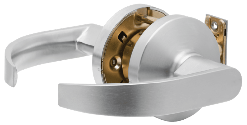 Picture of Falcon K101S Q 626 Grade 1 Passage Cylindrical Lock, Quantum Lever, Satin Chrome Finish
