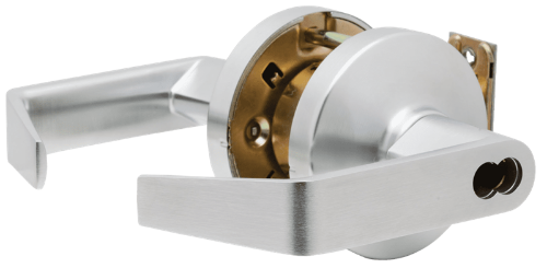 Picture of Falcon K561BD D 626 Grade 1 Classroom Cylindrical Lock, Dane Lever, SFIC Less Core, Satin Chrome Finish