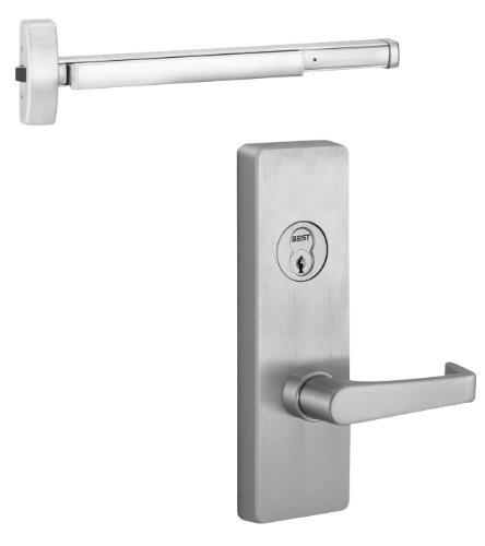 Picture of PHI Precision E2103-4908A Apex Electric Lock/Unlock Rim Exit Device, Key Retracts Latchbolt, With 4908A Trim