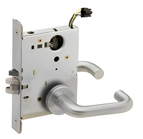 Picture of Schlage L9090EU Mortise Lock, Electrically lock outside lever, No Cylinder -  Fail Safe
