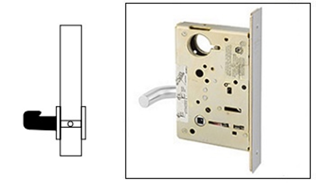 Picture of Sargent 8293 Trim Mortise Single Dummy Pull Lock