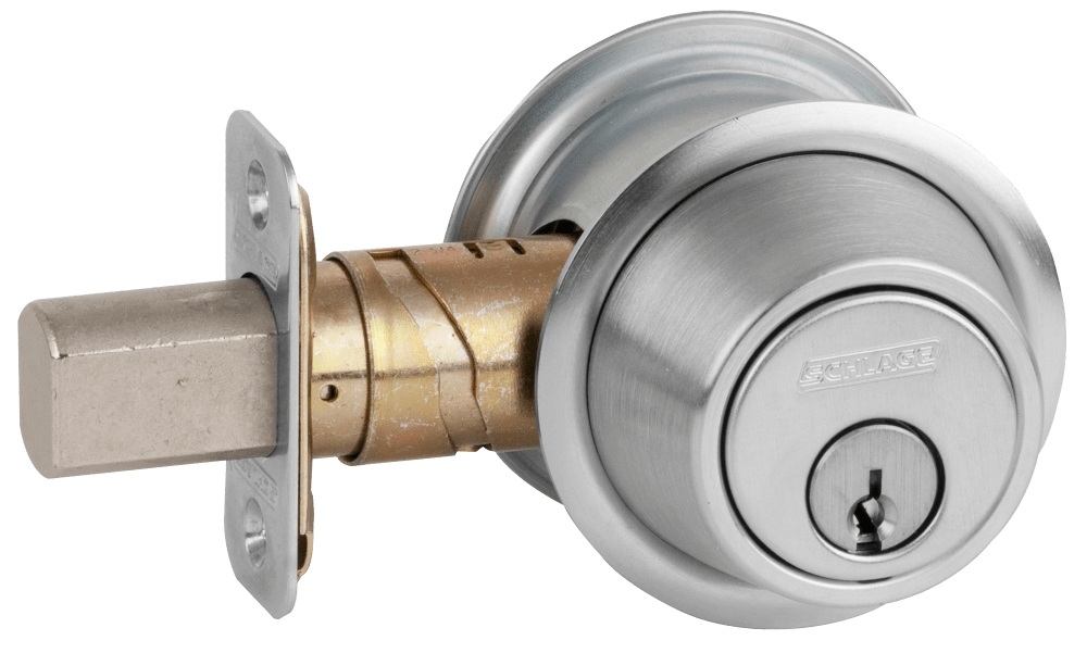 Picture of Schlage B560 Grade 2 Single Cylinder Deadbolt, Keyed Outside/Thumbturn Inside