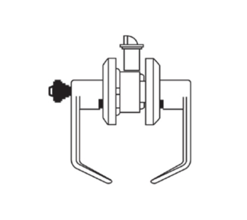 Picture of Cal-Royal ICCGN03 Grade 1 Classroom Lock - Accepts SFIC Core