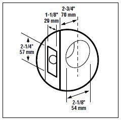 2-3/4" Backset (Standard)