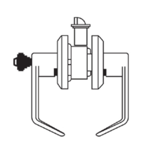 Picture of Cal-Royal ICSCCSPA03 Grade 1 Classroom Lock - Accepts Schlage LFIC Core