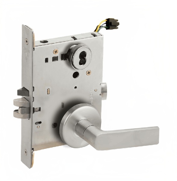 Picture of Schlage L9092EU-01  Mortise Lock, Electrically lock/unlock outside lever W/Cylinder Outside - Fail Secure