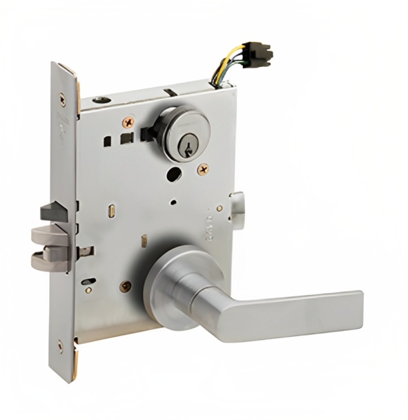 Picture of Schlage L9092EL-01  Mortise Lock, Electrically lock/unlock outside lever W/Cylinder Outside - Fail Safe