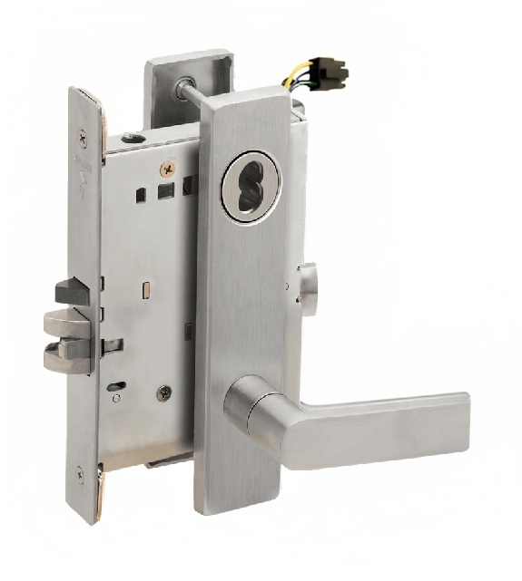 Picture of Schlage L9092EL-01  Mortise Lock, Electrically lock/unlock outside lever W/Cylinder Outside - Fail Safe