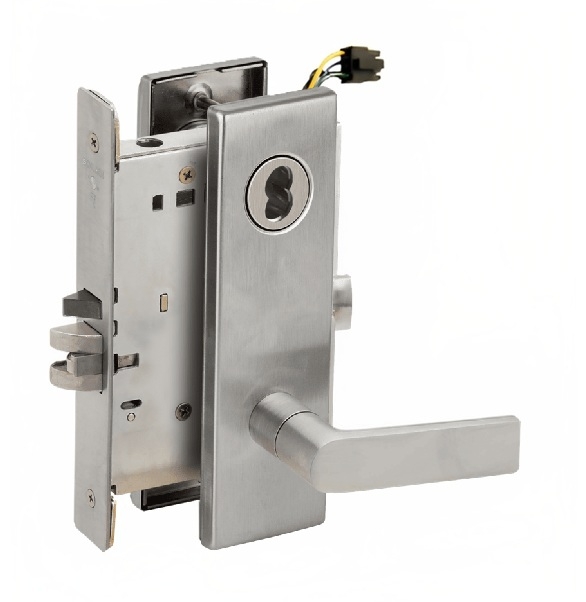 Picture of Schlage L9092EL-01  Mortise Lock, Electrically lock/unlock outside lever W/Cylinder Outside - Fail Safe
