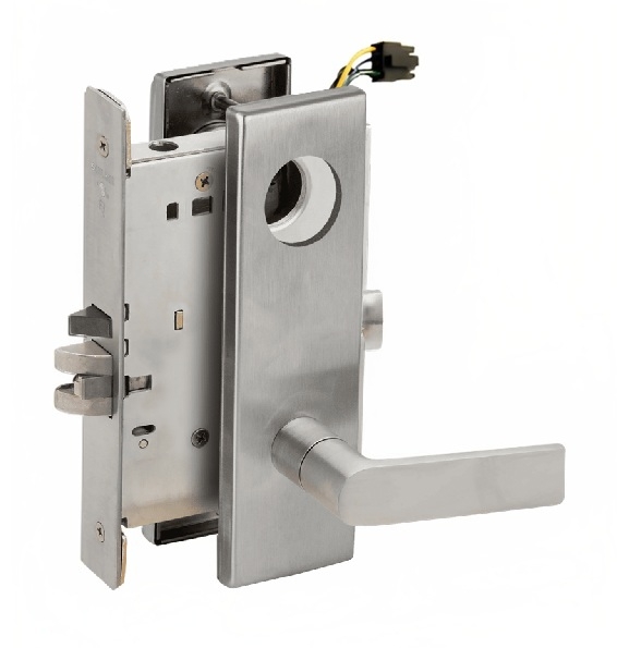 Picture of Schlage L9092EL-01  Mortise Lock, Electrically lock/unlock outside lever W/Cylinder Outside - Fail Safe