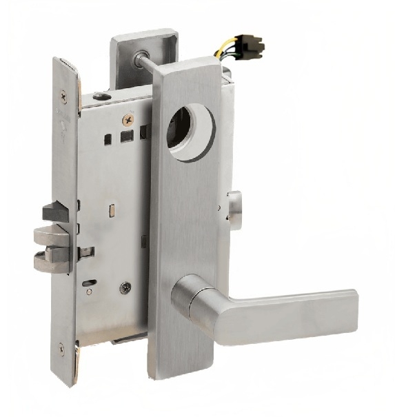 Picture of Schlage L9092EL-01  Mortise Lock, Electrically lock/unlock outside lever W/Cylinder Outside - Fail Safe