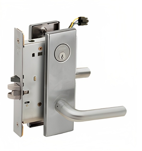 Picture of Schlage L9092EU-02  Mortise Lock, Electrically Lock/Unlock Outside Lever W/Cylinder Outside - Fail Secure