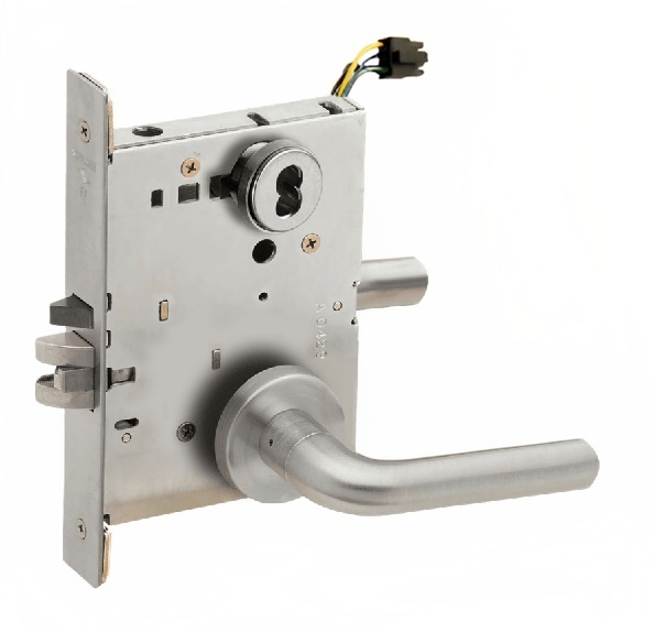 Picture of Schlage L9092EU-02  Mortise Lock, Electrically Lock/Unlock Outside Lever W/Cylinder Outside - Fail Secure