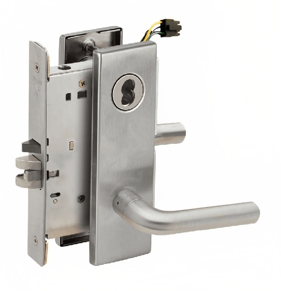 Picture of Schlage L9092EU-02  Mortise Lock, Electrically Lock/Unlock Outside Lever W/Cylinder Outside - Fail Secure