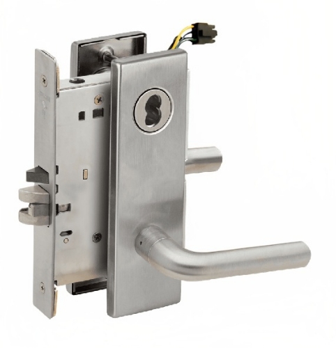 Picture of Schlage L9092EU-02  Mortise Lock, Electrically Lock/Unlock Outside Lever W/Cylinder Outside - Fail Secure