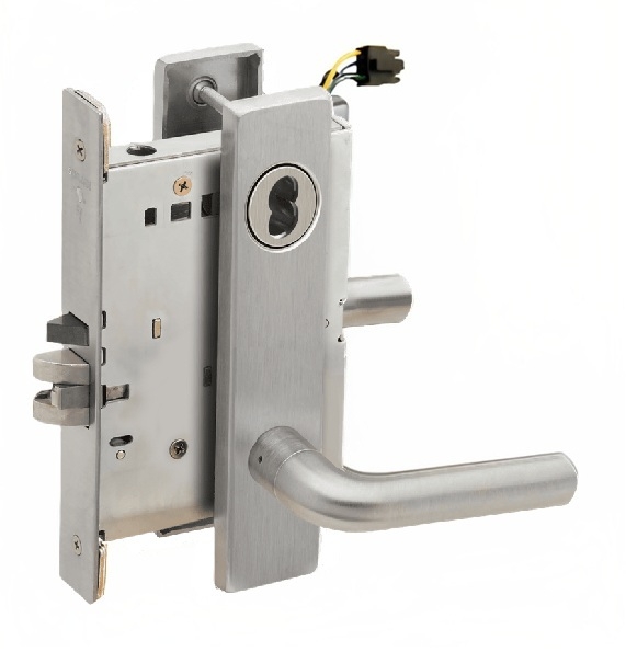 Picture of Schlage L9092EU-02  Mortise Lock, Electrically Lock/Unlock Outside Lever W/Cylinder Outside - Fail Secure