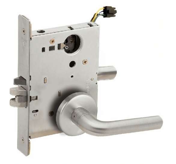 Picture of Schlage L9092EU-02  Mortise Lock, Electrically Lock/Unlock Outside Lever W/Cylinder Outside - Fail Secure