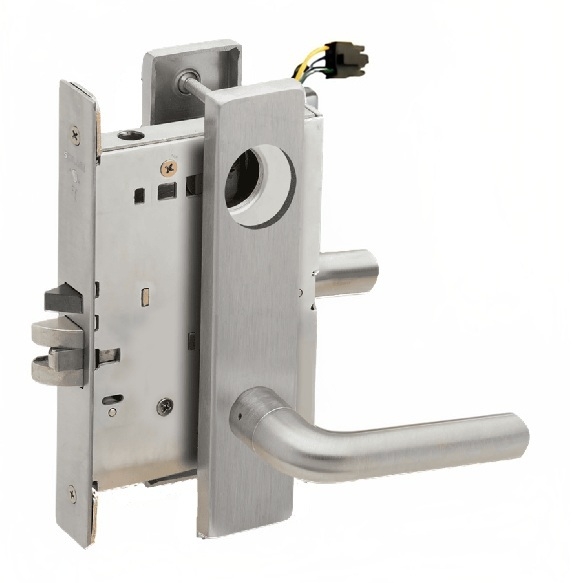Picture of Schlage L9092EU-02  Mortise Lock, Electrically Lock/Unlock Outside Lever W/Cylinder Outside - Fail Secure
