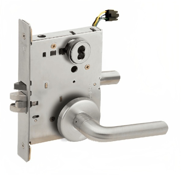 Picture of Schlage L9092EL-02  Mortise Lock, Electrically Lock/Unlock Outside Lever W/Cylinder Outside - Fail Safe