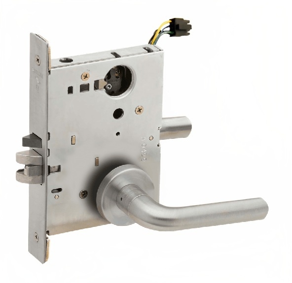 Picture of Schlage L9092EL-02  Mortise Lock, Electrically Lock/Unlock Outside Lever W/Cylinder Outside - Fail Safe