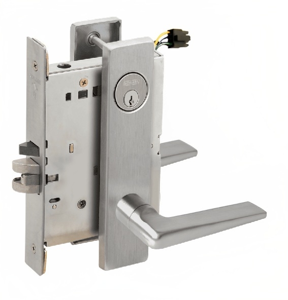 Picture of Schlage L9092EU-05  Mortise Lock, Electrically Lock/Unlock Outside Lever W/Cylinder Outside - Fail Secure