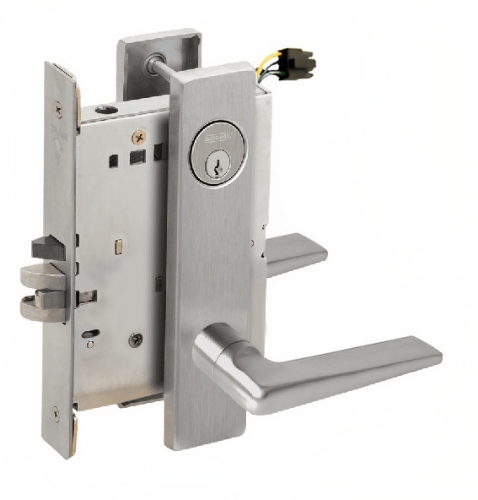 Picture of Schlage L9092EU-05  Mortise Lock, Electrically Lock/Unlock Outside Lever W/Cylinder Outside - Fail Secure