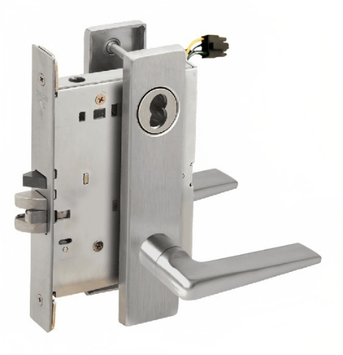 Picture of Schlage L9092EU-05  Mortise Lock, Electrically Lock/Unlock Outside Lever W/Cylinder Outside - Fail Secure