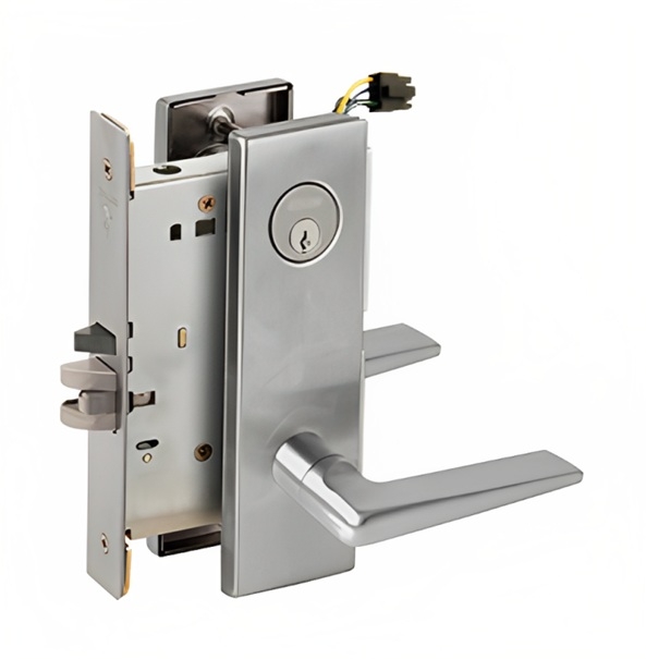 Picture of Schlage L9092EL-05  Mortise Lock, Electrically Lock/Unlock Outside Lever W/Cylinder Outside - Fail Safe