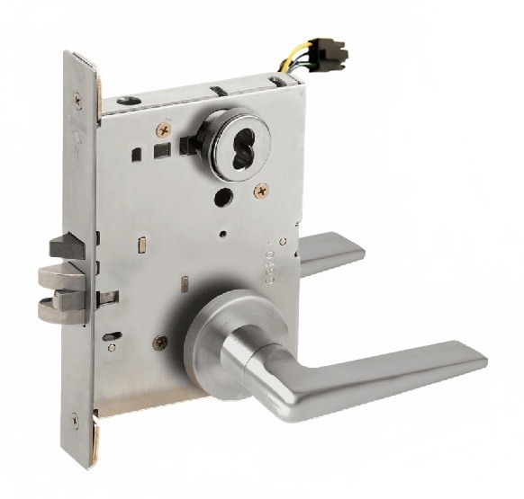 Picture of Schlage L9092EL-05  Mortise Lock, Electrically Lock/Unlock Outside Lever W/Cylinder Outside - Fail Safe
