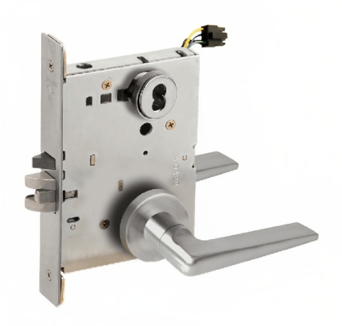 Picture of Schlage L9092EL-05  Mortise Lock, Electrically Lock/Unlock Outside Lever W/Cylinder Outside - Fail Safe