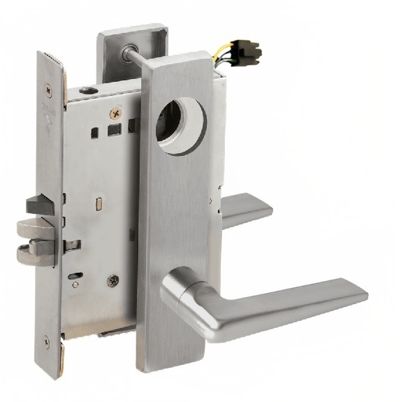Picture of Schlage L9092EL-05  Mortise Lock, Electrically Lock/Unlock Outside Lever W/Cylinder Outside - Fail Safe