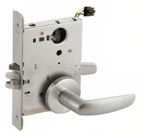 Picture of Schlage L9092EU-07  Mortise Lock, Electrically Lock/Unlock Outside Lever W/Cylinder Outside - Fail Secure