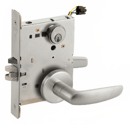 Picture of Schlage L9092EL-07  Mortise Lock, Electrically Lock/Unlock Outside Lever W/Cylinder Outside - Fail Safe