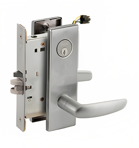 Picture of Schlage L9092EL-07  Mortise Lock, Electrically Lock/Unlock Outside Lever W/Cylinder Outside - Fail Safe