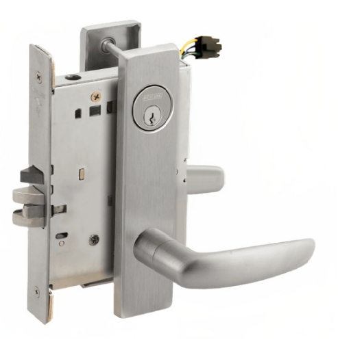 Picture of Schlage L9092EL-07  Mortise Lock, Electrically Lock/Unlock Outside Lever W/Cylinder Outside - Fail Safe