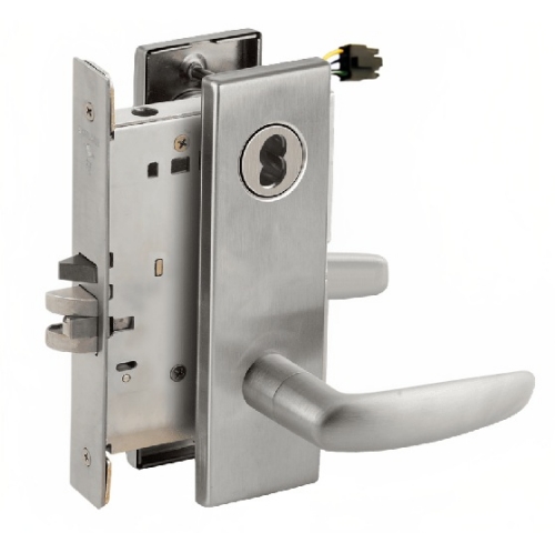 Picture of Schlage L9092EL-07  Mortise Lock, Electrically Lock/Unlock Outside Lever W/Cylinder Outside - Fail Safe