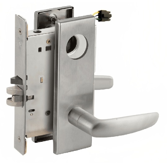 Picture of Schlage L9092EL-07  Mortise Lock, Electrically Lock/Unlock Outside Lever W/Cylinder Outside - Fail Safe