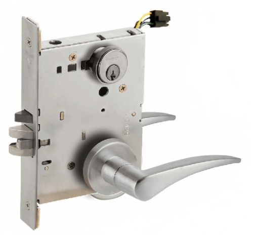 Picture of Schlage L9092EU-12  Mortise Lock, Electrically Lock/Unlock Outside Lever W/Cylinder Outside - Fail Secure