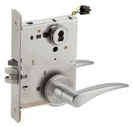 Picture of Schlage L9092EU-12  Mortise Lock, Electrically Lock/Unlock Outside Lever W/Cylinder Outside - Fail Secure
