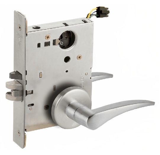 Picture of Schlage L9092EU-12  Mortise Lock, Electrically Lock/Unlock Outside Lever W/Cylinder Outside - Fail Secure