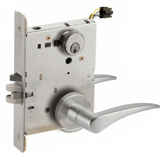 Picture of Schlage L9092EL-12  Mortise Lock, Electrically Lock/Unlock Outside Lever W/Cylinder Outside - Fail Safe