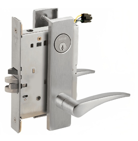 Picture of Schlage L9092EL-12  Mortise Lock, Electrically Lock/Unlock Outside Lever W/Cylinder Outside - Fail Safe