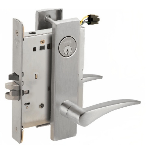Picture of Schlage L9092EL-12  Mortise Lock, Electrically Lock/Unlock Outside Lever W/Cylinder Outside - Fail Safe