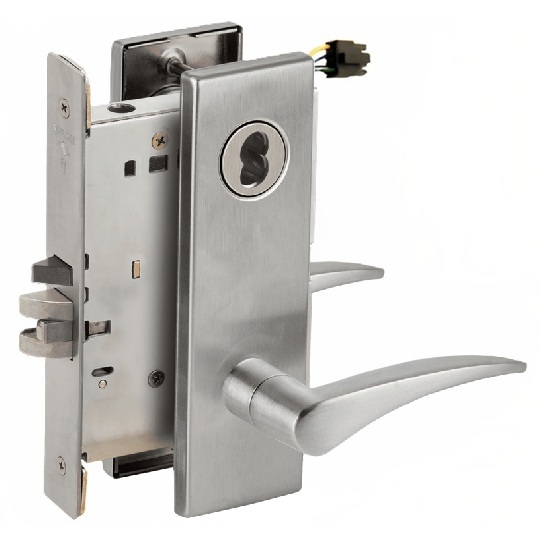 Picture of Schlage L9092EL-12  Mortise Lock, Electrically Lock/Unlock Outside Lever W/Cylinder Outside - Fail Safe
