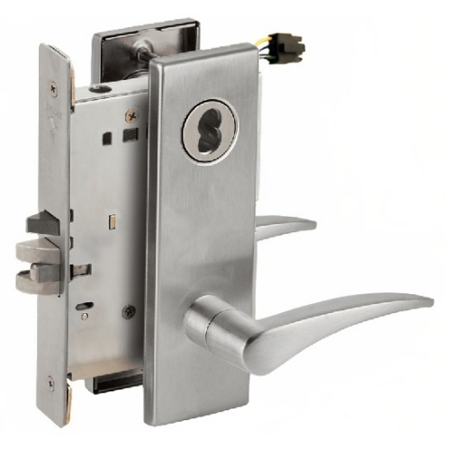 Picture of Schlage L9092EL-12  Mortise Lock, Electrically Lock/Unlock Outside Lever W/Cylinder Outside - Fail Safe