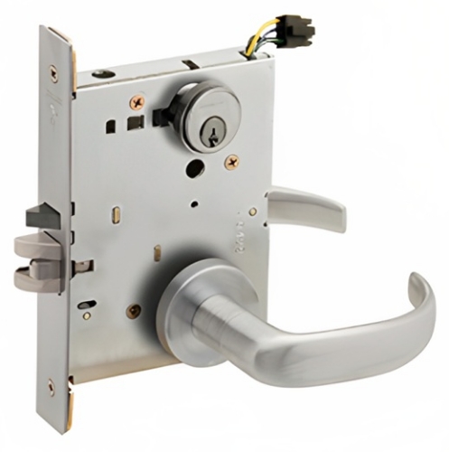 Picture of Schlage L9092EU-17  Mortise Lock, Electrically Lock/Unlock Outside Lever W/Cylinder Outside - Fail Secure