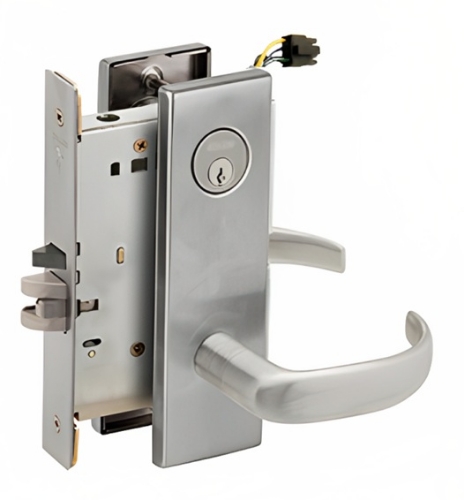 Picture of Schlage L9092EU-17  Mortise Lock, Electrically Lock/Unlock Outside Lever W/Cylinder Outside - Fail Secure