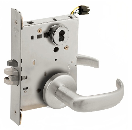 Picture of Schlage L9092EU-17  Mortise Lock, Electrically Lock/Unlock Outside Lever W/Cylinder Outside - Fail Secure